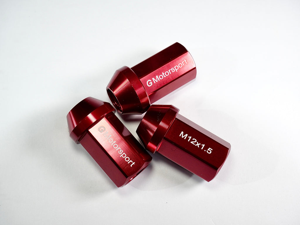 Grandma Aluminum Wheel Nuts -Candy Red