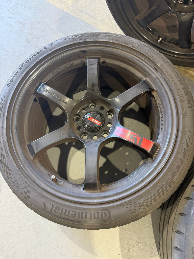 Rays Gram Light 57DR 18X9.5 +38 5X120 (Second Hand) Call 0433645411 Wingfield Store