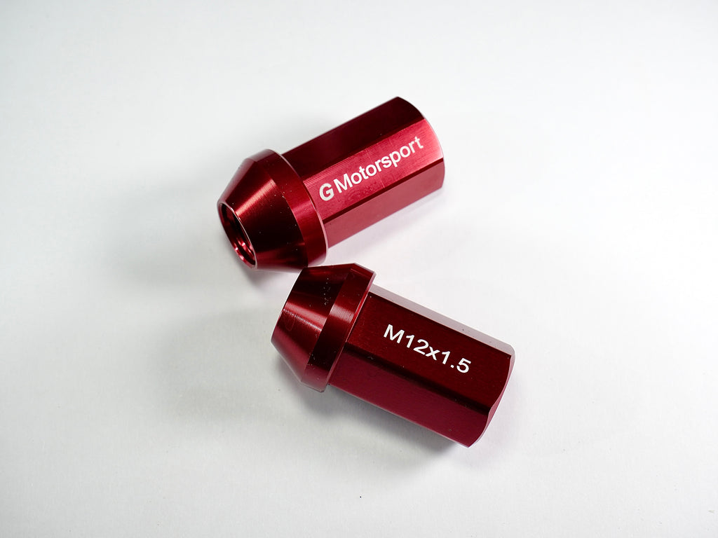 Grandma Aluminum Wheel Nuts -Candy Red