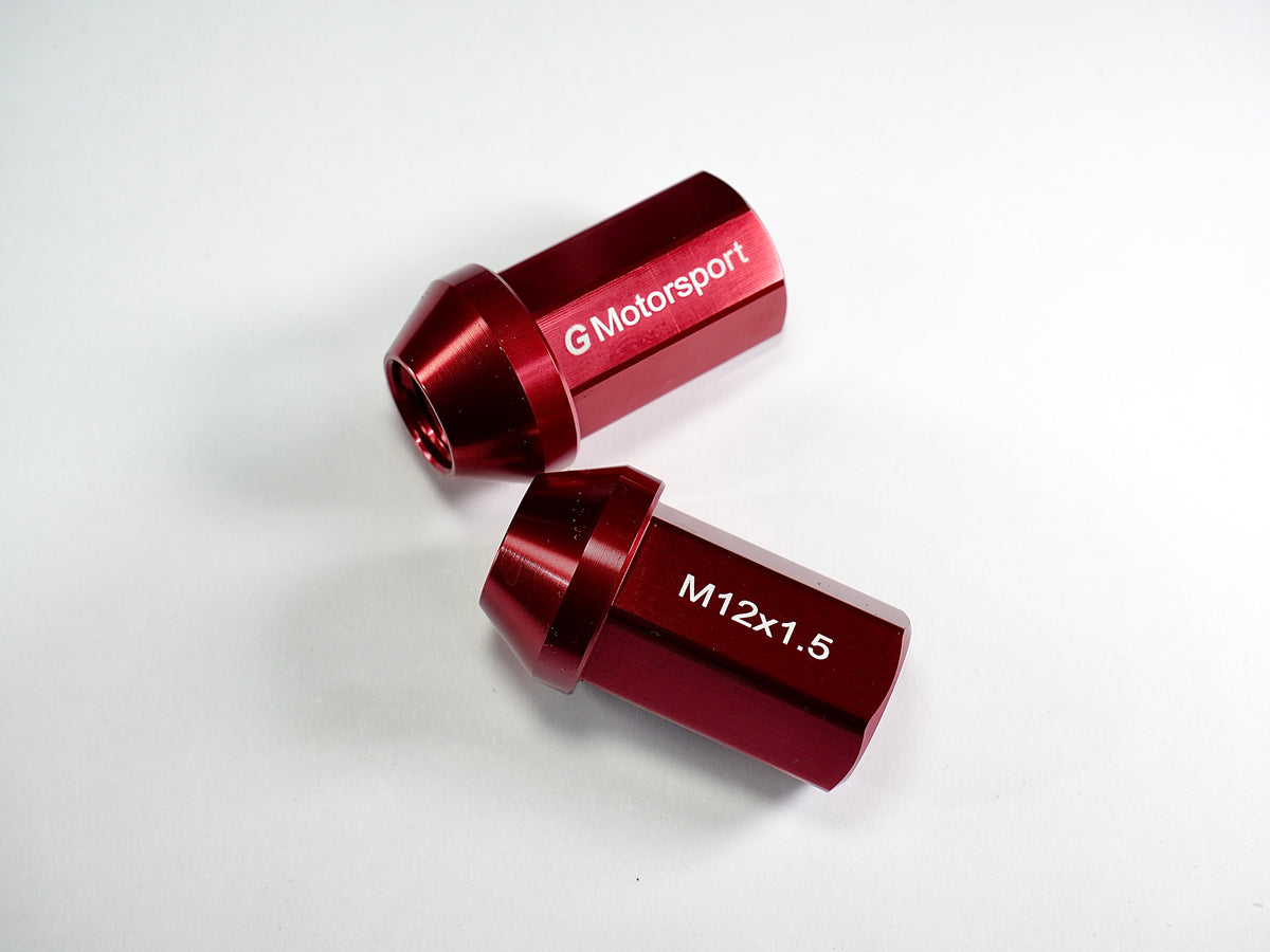 Grandma Aluminum Wheel Nuts -Candy Red
