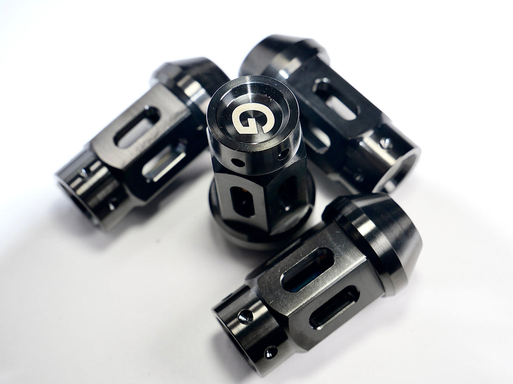Grandma Titanium Racing Wheel Nuts - Satin Black