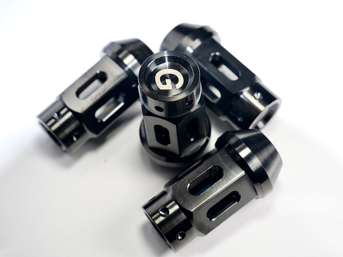 Grandma Titanium Racing Wheel Nuts - Satin Black