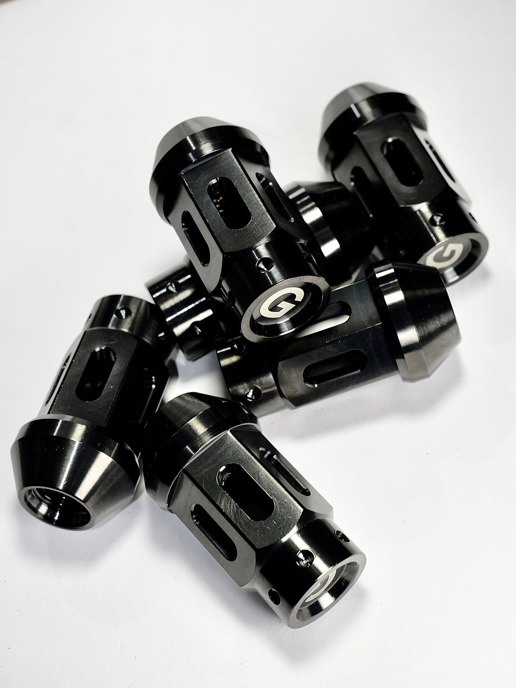 Grandma Titanium Racing Wheel Nuts - Satin Black
