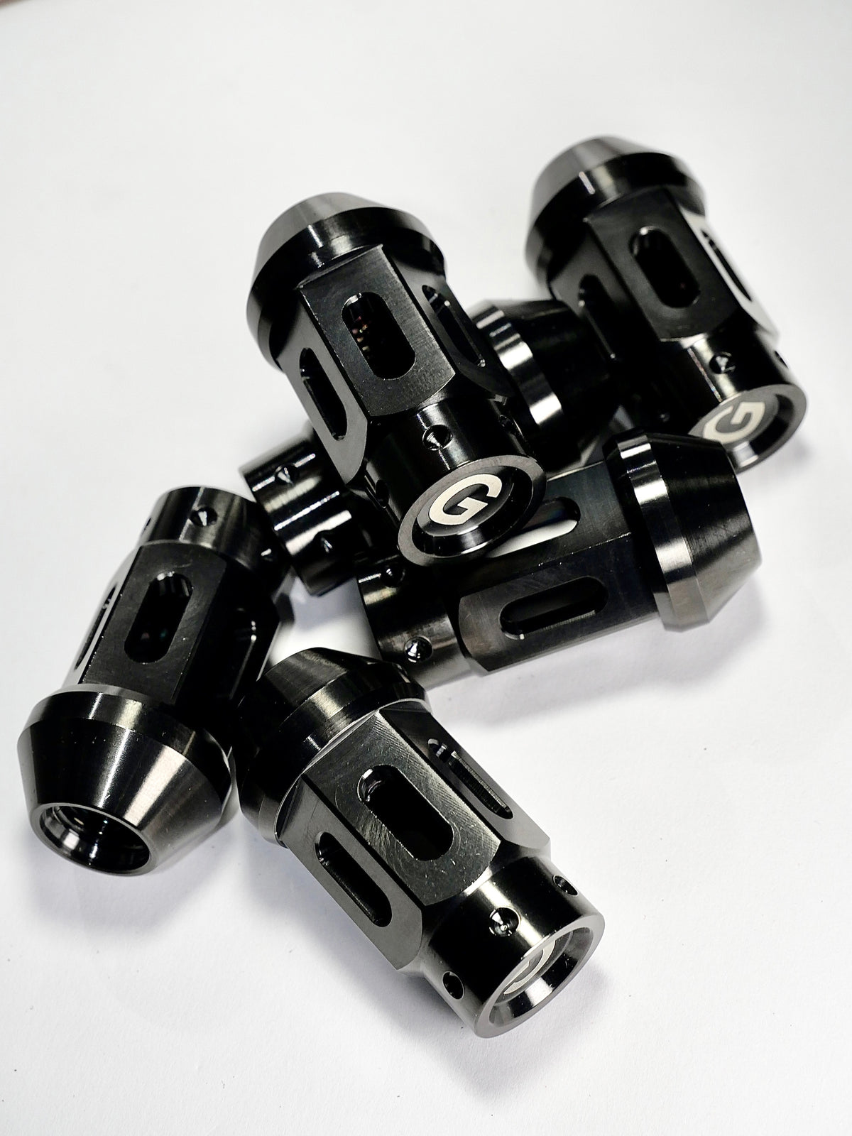 Grandma Titanium Racing Wheel Nuts - Satin Black