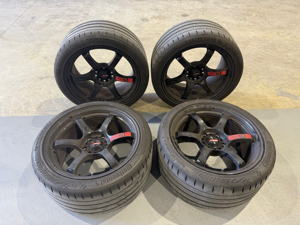 Rays Gram Light 57DR 18X9.5 +38 5X120 (Second Hand) Call 0433645411 Wingfield Store