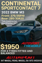 Load image into Gallery viewer, BMW M3 Continental SC7 Tyres Special G80/G81
