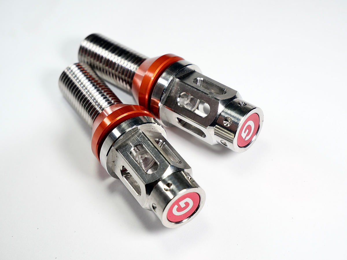 Grandma Titanium Racing Wheel Bolts - Diamond Sliver