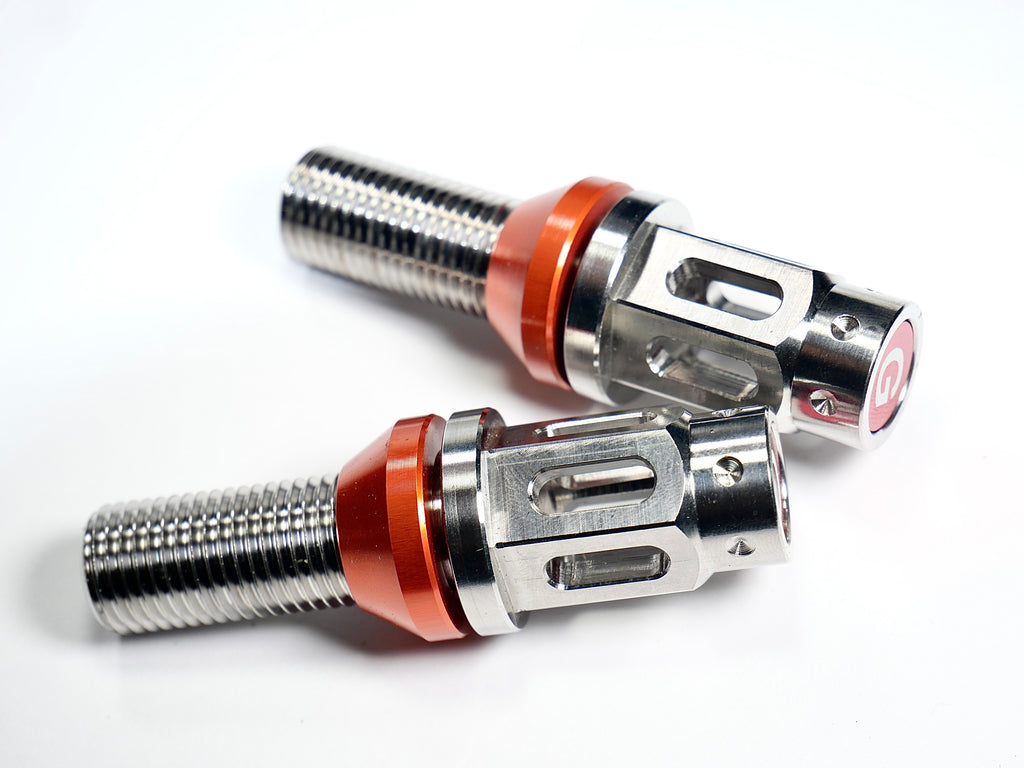 Grandma Titanium Racing Wheel Bolts - Diamond Sliver