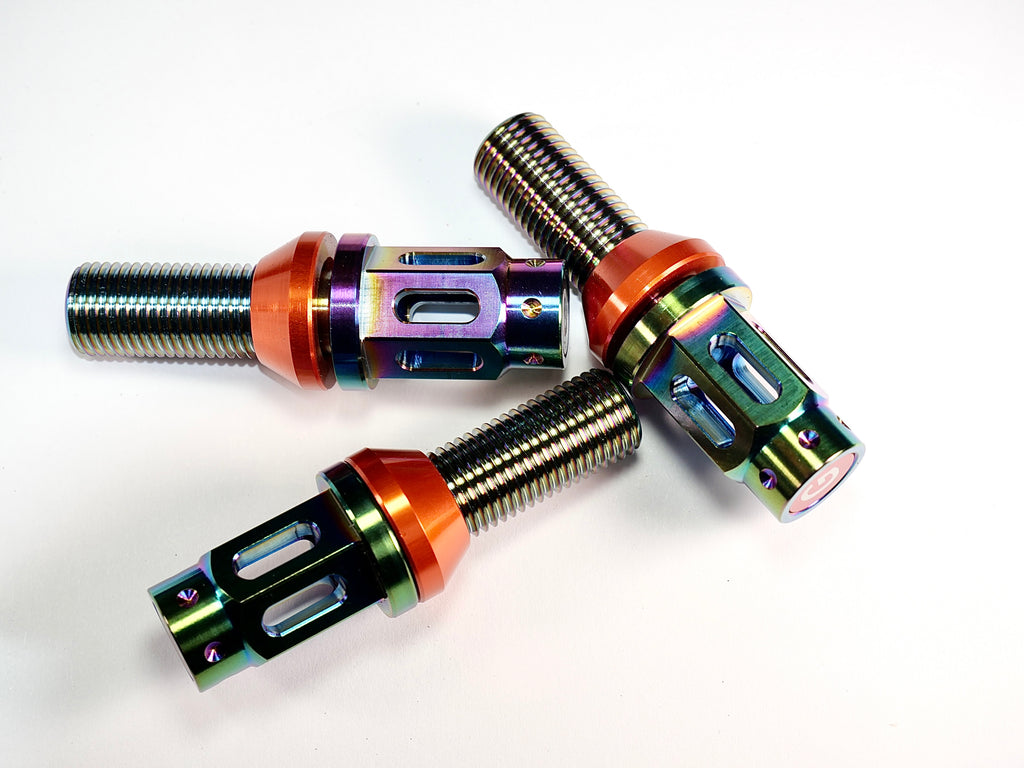 Grandma Titanium Racing Wheel Bolts - Burnt Titanium