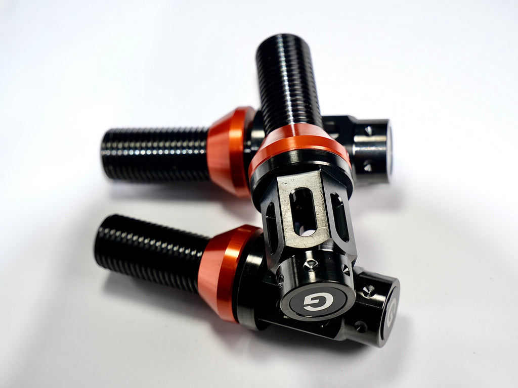 Grandma Titanium Racing Wheel Bolts - Satin Black