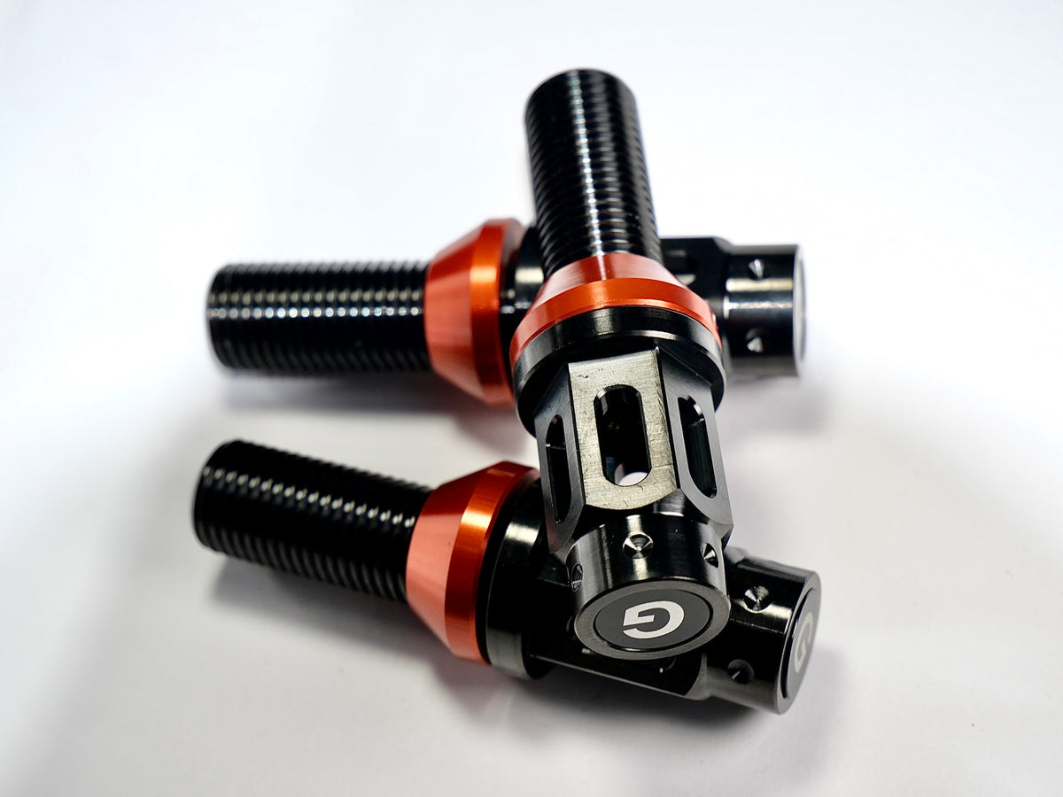 Grandma Titanium Racing Wheel Bolts - Satin Black