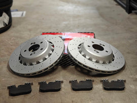 BMW M2 F87 Rear Brake Pads + Rotors + Brake Wearing Sensors