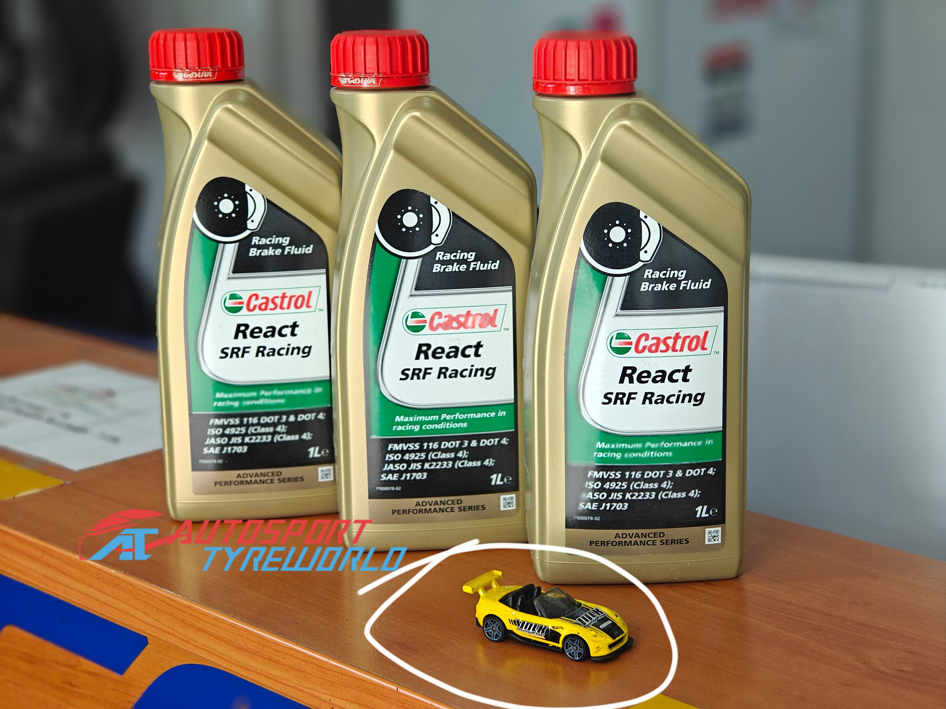 Castrol SRF Racing Brake Fluid 1 L – High-Performance DOT 4 Motorsport Brake Fluid