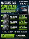 Kumho VS73 Foam EV Tyres on Special