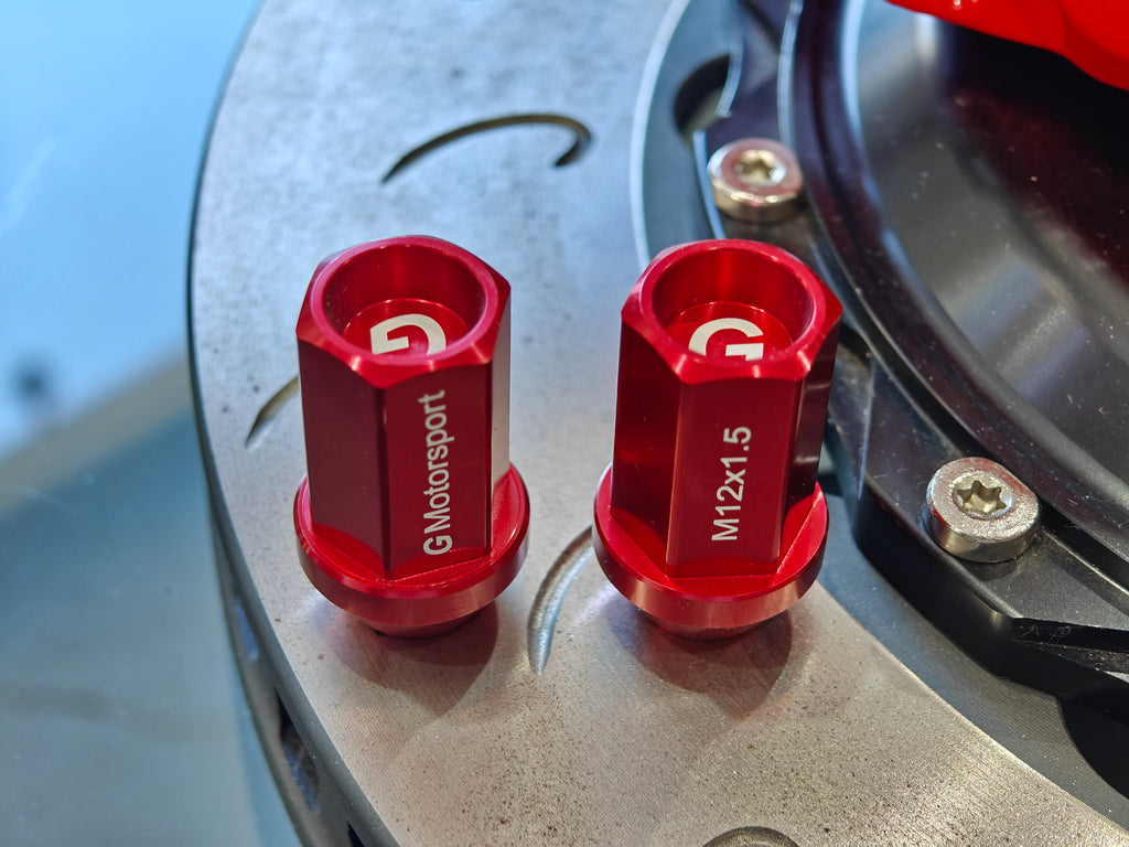 Grandma Aluminum Wheel Nuts -Candy Red