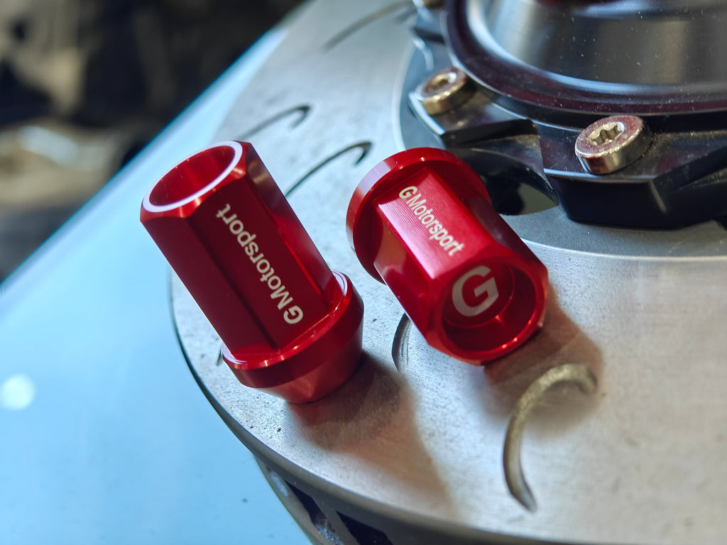 Grandma Aluminum Wheel Nuts -Candy Red