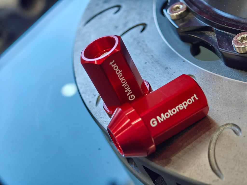 Grandma Aluminum Wheel Nuts -Candy Red