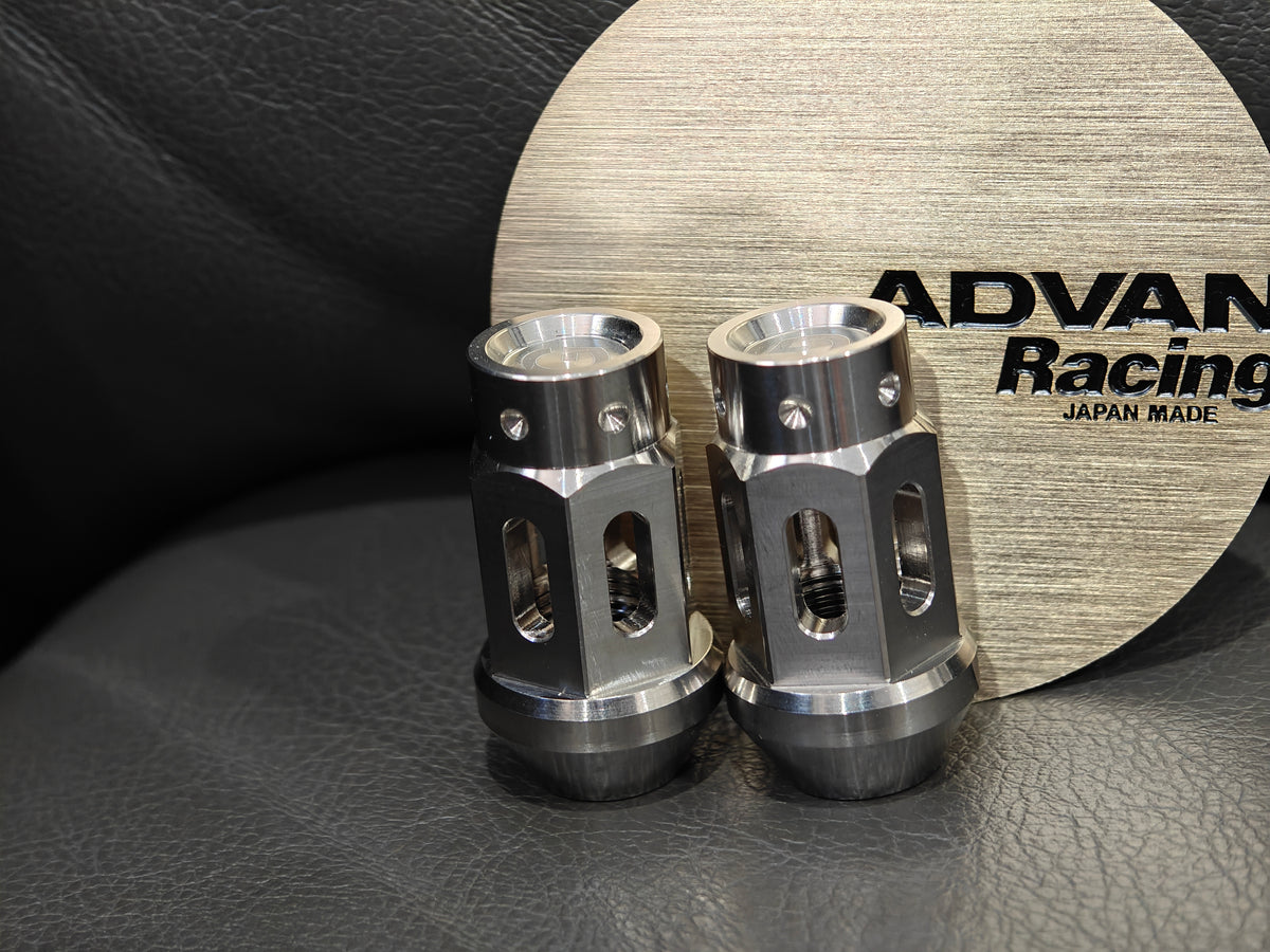Grandma Titanium Racing Wheel Nuts - Diamond Sliver