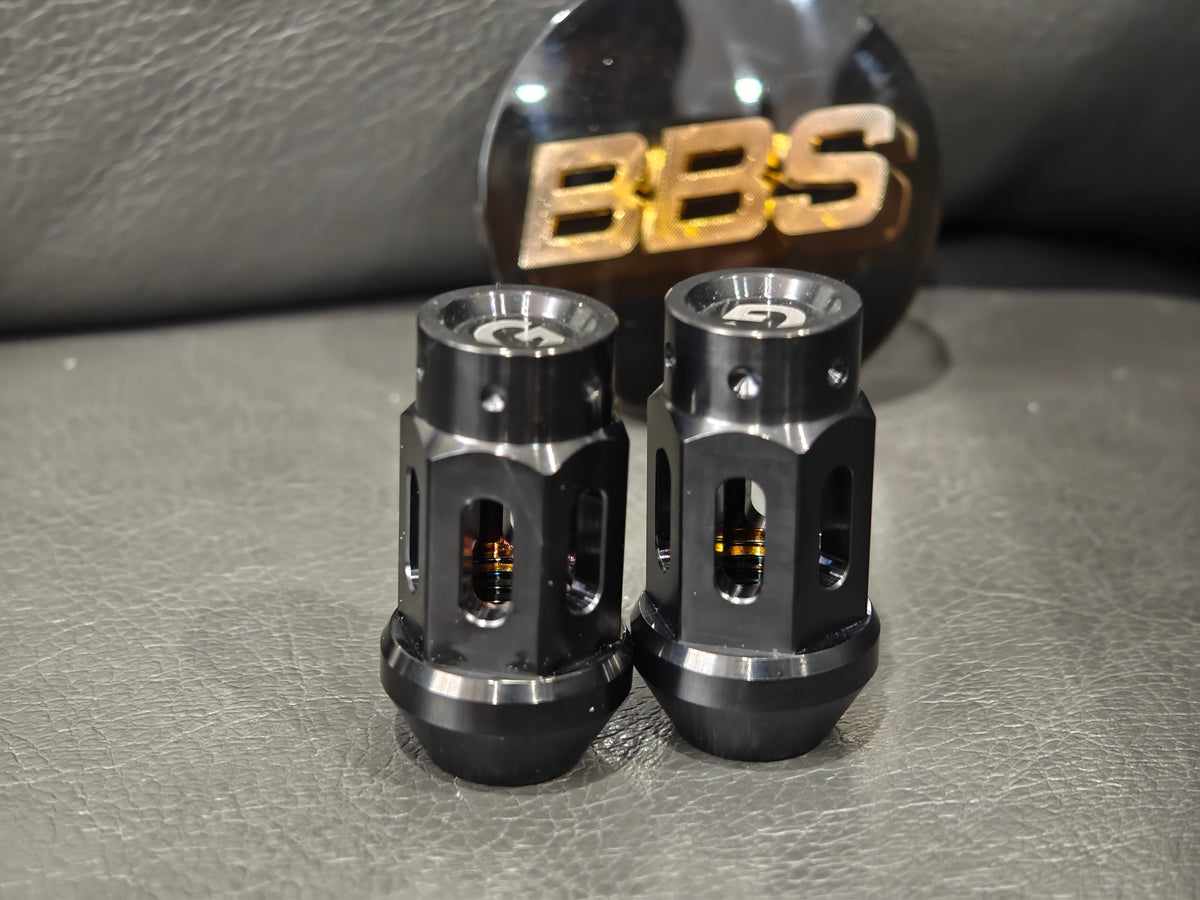 Grandma Titanium Racing Wheel Nuts - Satin Black
