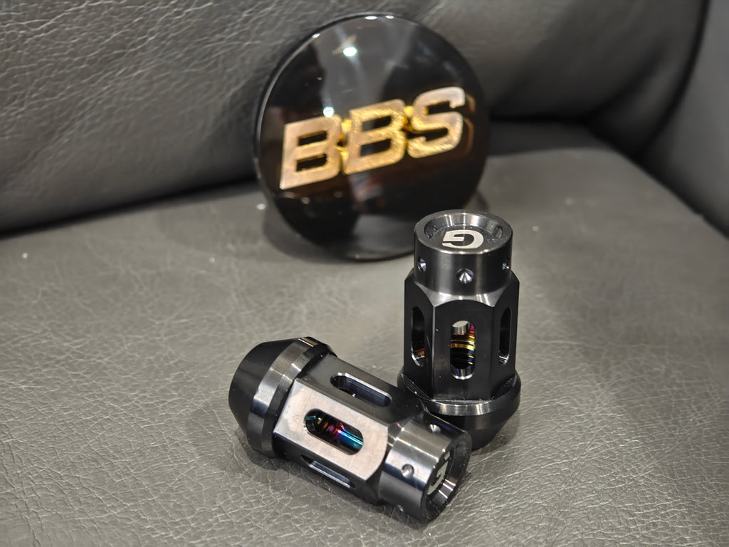 Grandma Titanium Racing Wheel Nuts - Satin Black