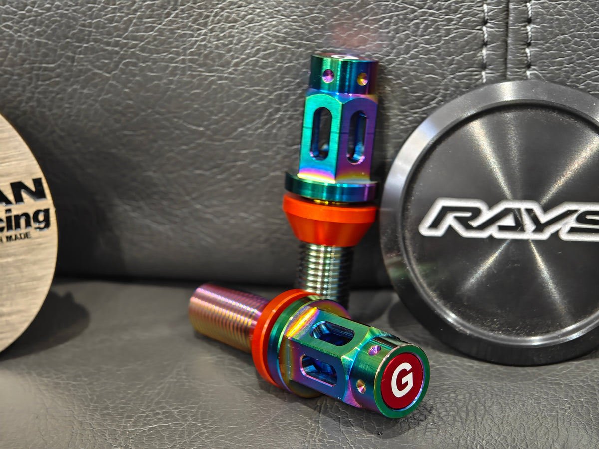 Grandma Titanium Racing Wheel Bolts - Burnt Titanium