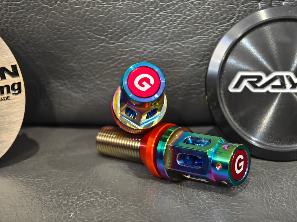 Grandma Titanium Racing Wheel Bolts - Burnt Titanium