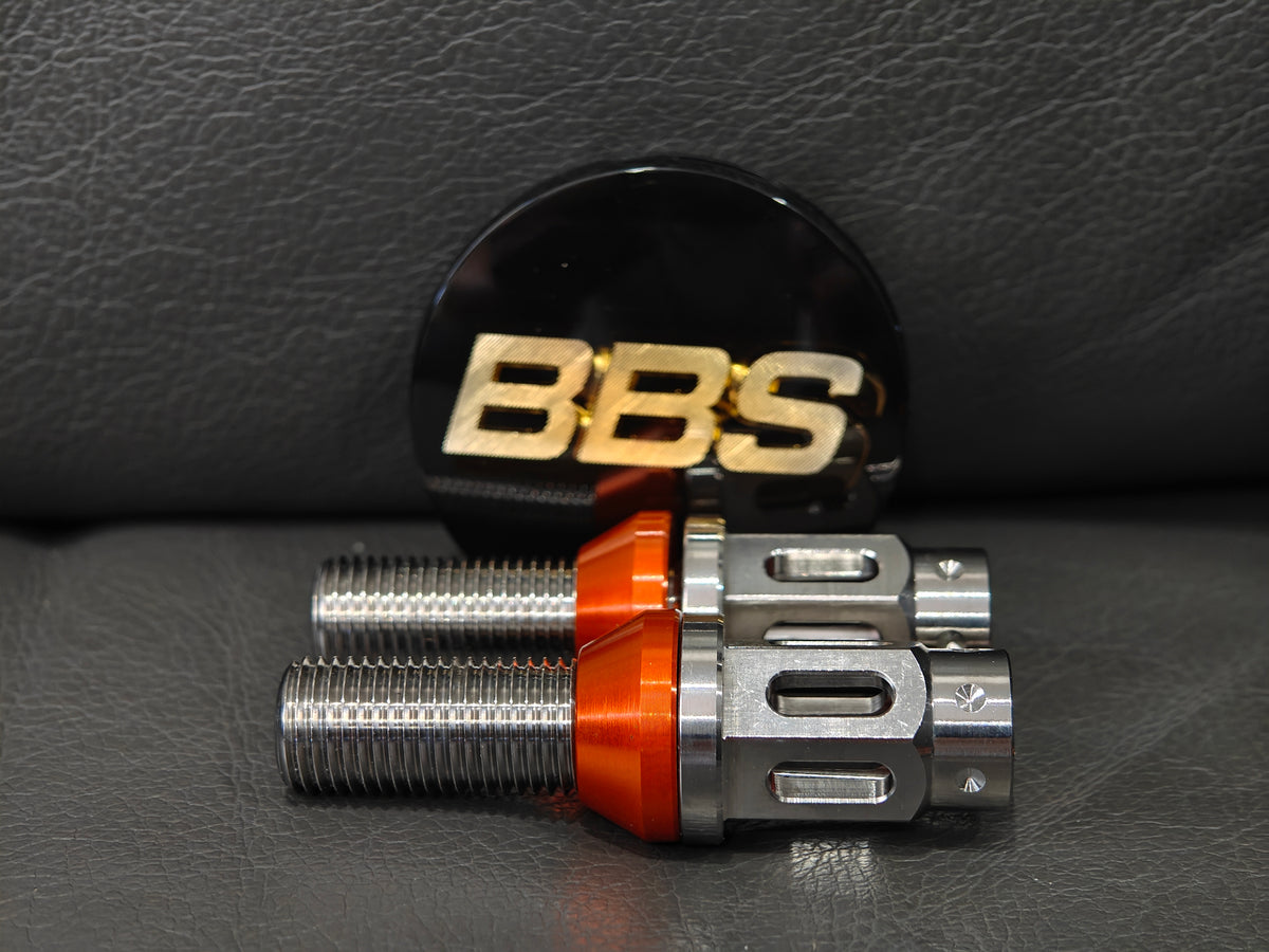 Grandma Titanium Racing Wheel Bolts - Diamond Sliver