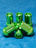 Grandma Aluminium Wheel Nuts - Green
