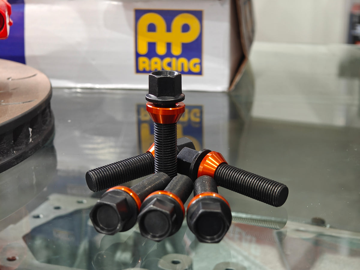 G-RACING WHEEL BOLT (ZINC COAT) - BLACK 14X1.5, 45MM THREAD LENGTH TAP ...