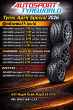 Load image into Gallery viewer, Tyre Special - April 2026
