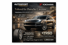 Load image into Gallery viewer, Porsche Cayenne Yokohama G057 Tyre Special