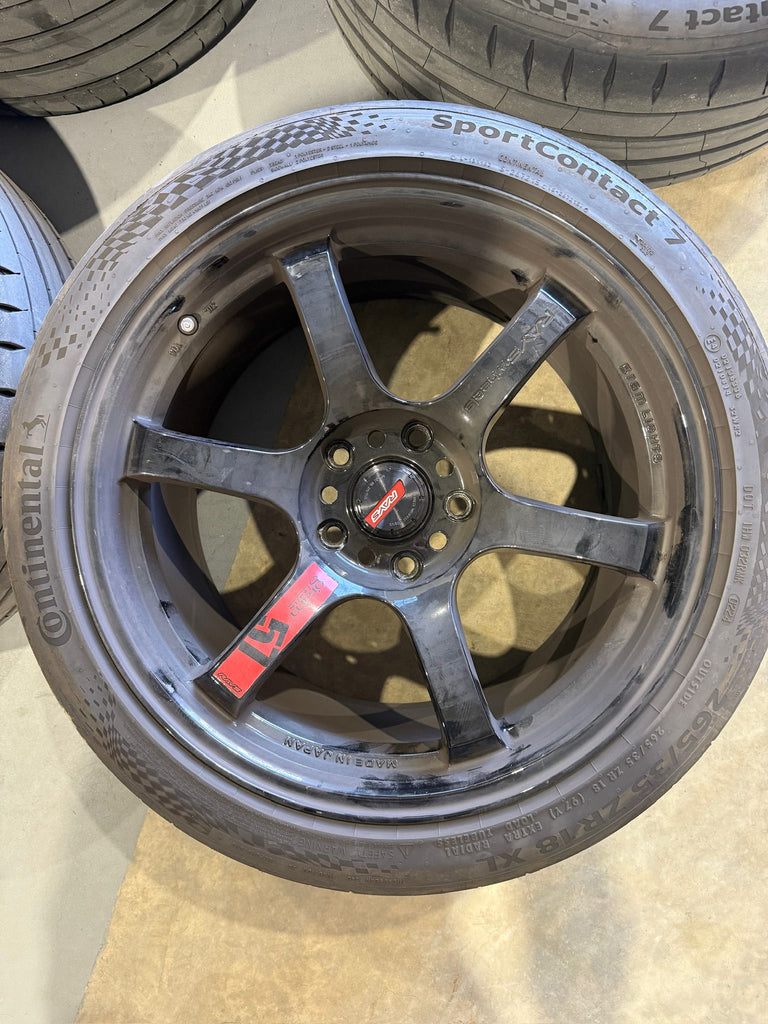 Rays Gram Light 57DR 18X9.5 +38 5X120 (Second Hand) Call 0433645411 Wingfield Store