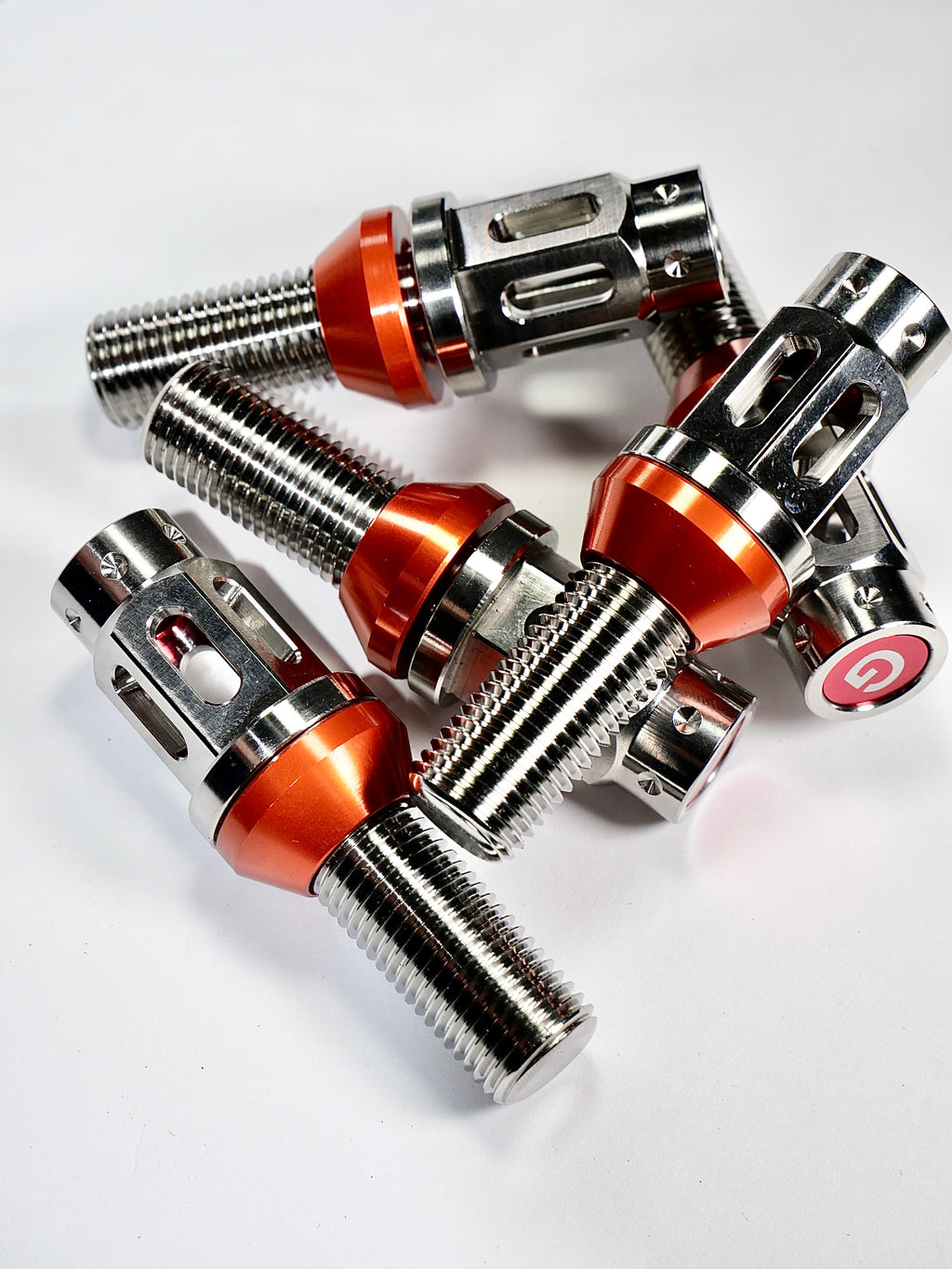 Grandma Titanium Racing Wheel Bolts - Diamond Sliver