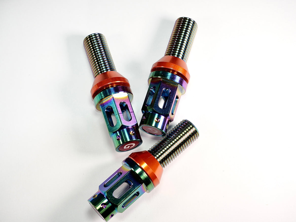Grandma Titanium Racing Wheel Bolts - Burnt Titanium