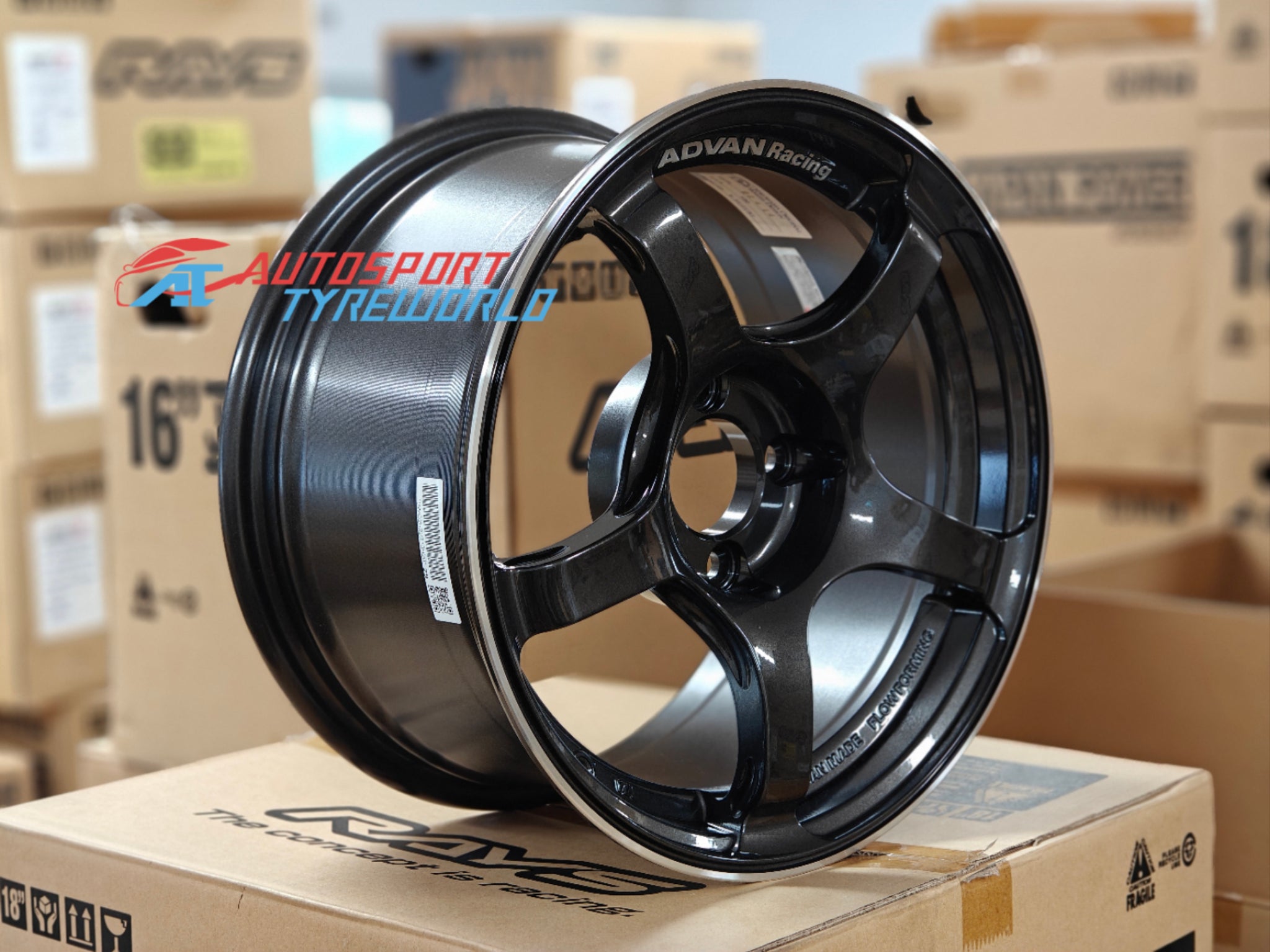Advan TC4 - Black Gun Metallic and Ring 15 inch – Autosport Tyre World ...