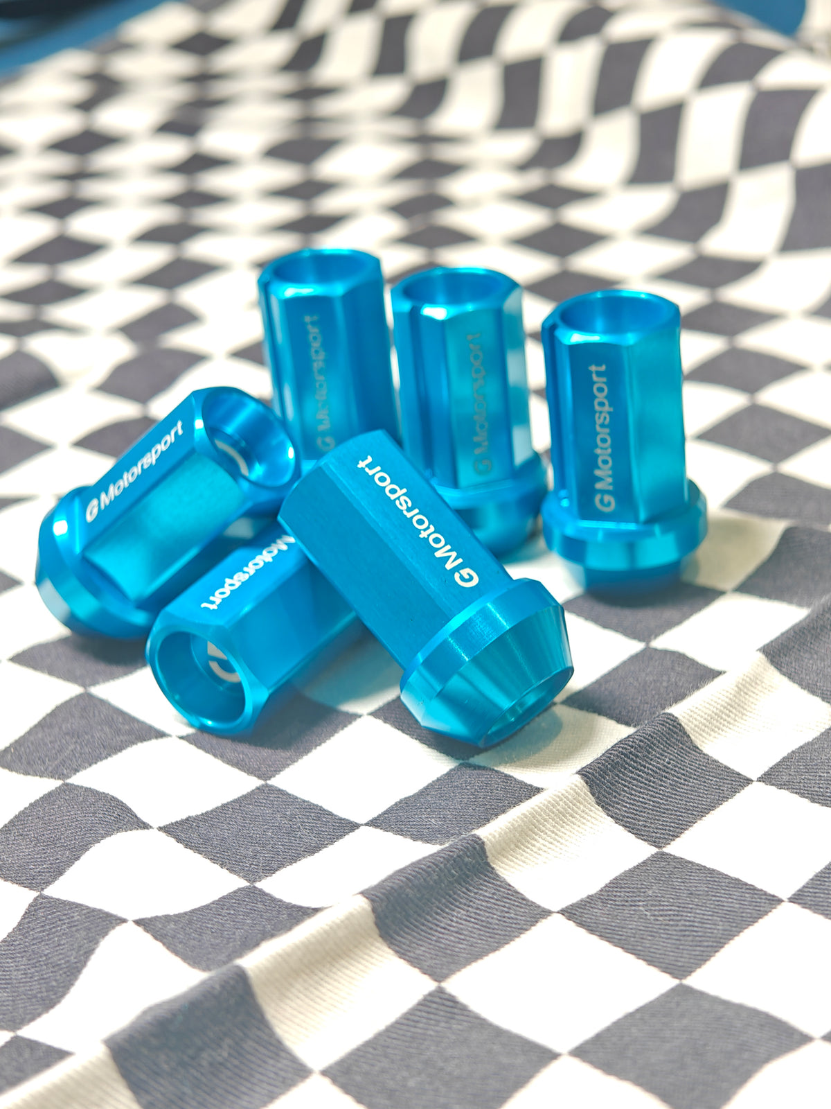 Grandma Aluminum Wheel Nuts - Shy Blue