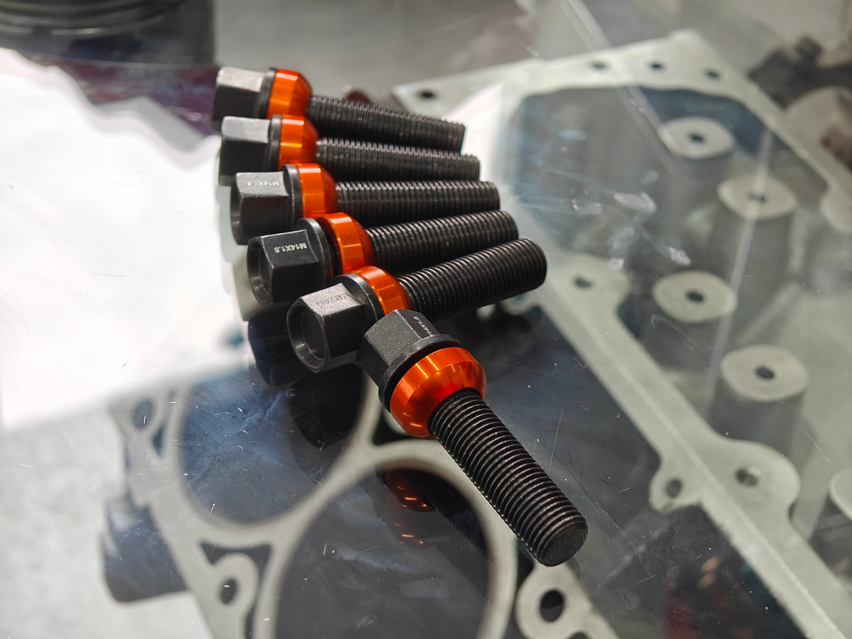 G-RACING WHEEL BOLT (ZINC COAT) - BLACK 14X1.5, 30MM THREAD LENGTH BAL ...