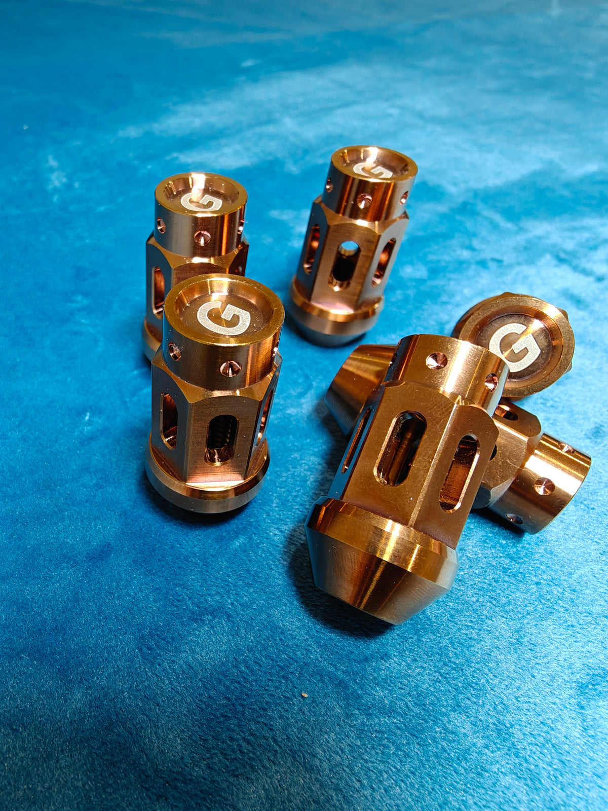 Grandma Titanium Racing Wheel Nuts - Rose Gold
