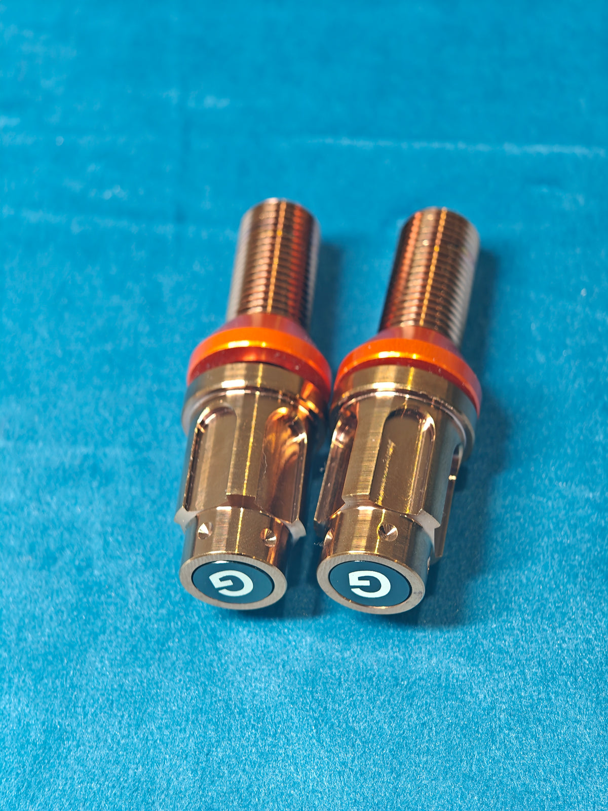 Grandma Titanium Racing Wheel Bolts - Rose Gold