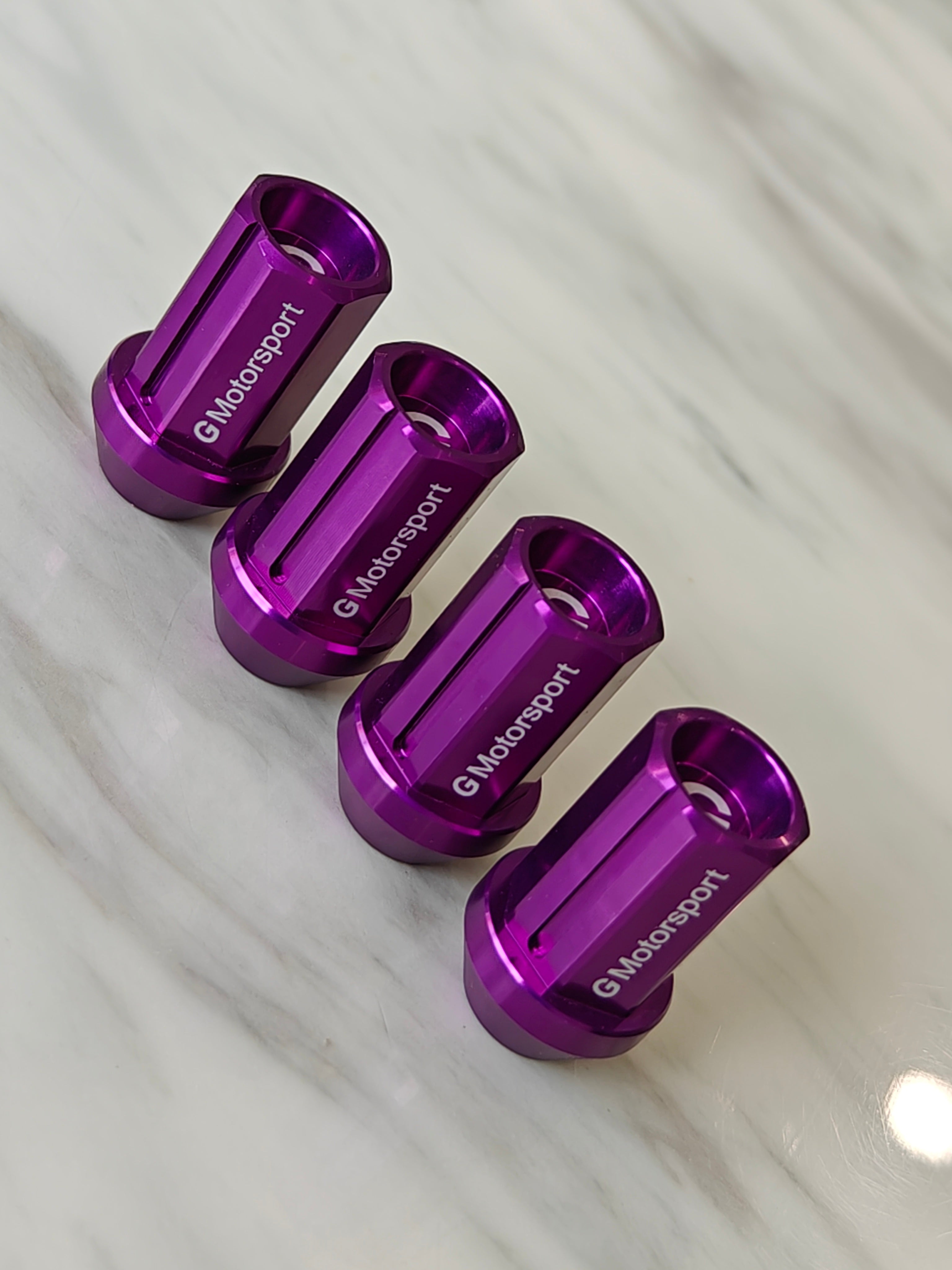 Grandma Aluminum Wheel Nuts - Purple