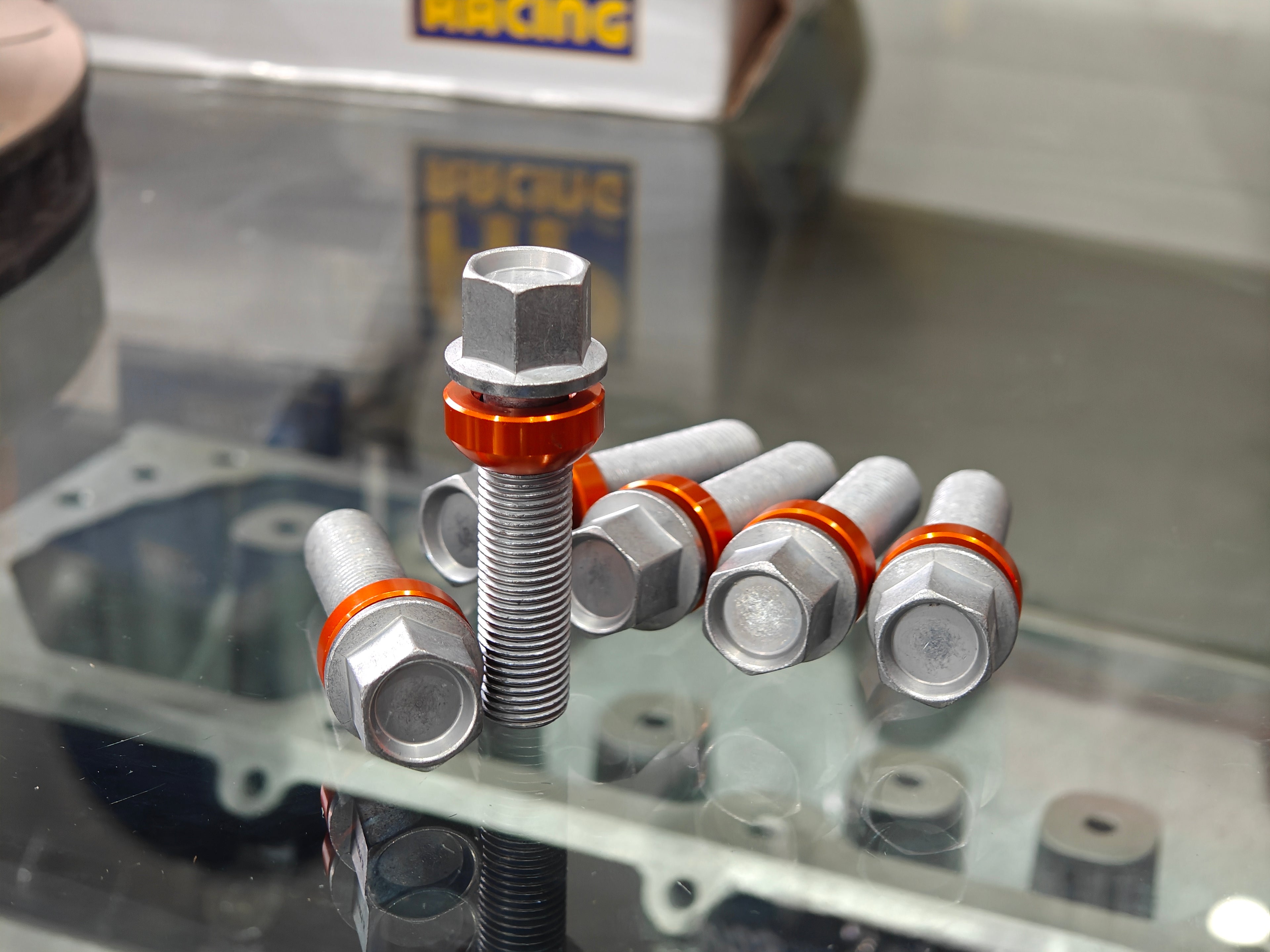 G-RACING WHEEL BOLT (ZINC COAT) – SILVER 14X1.5, 30MM THREAD LENGTH BALL SEAT