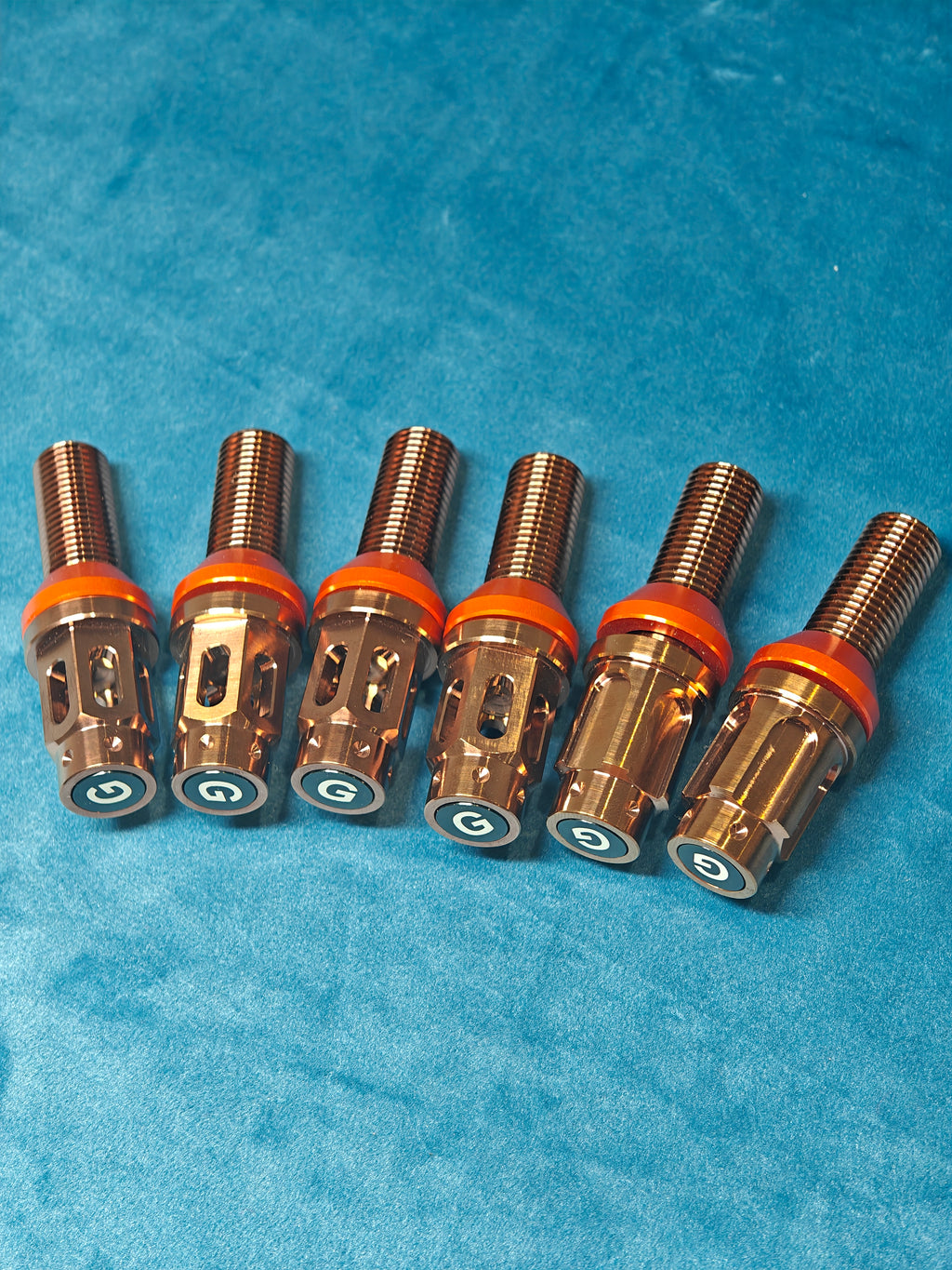 Grandma Titanium Racing Wheel Bolts - Rose Gold