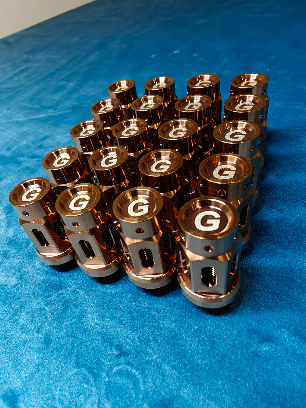 Grandma Titanium Racing Wheel Nuts - Rose Gold