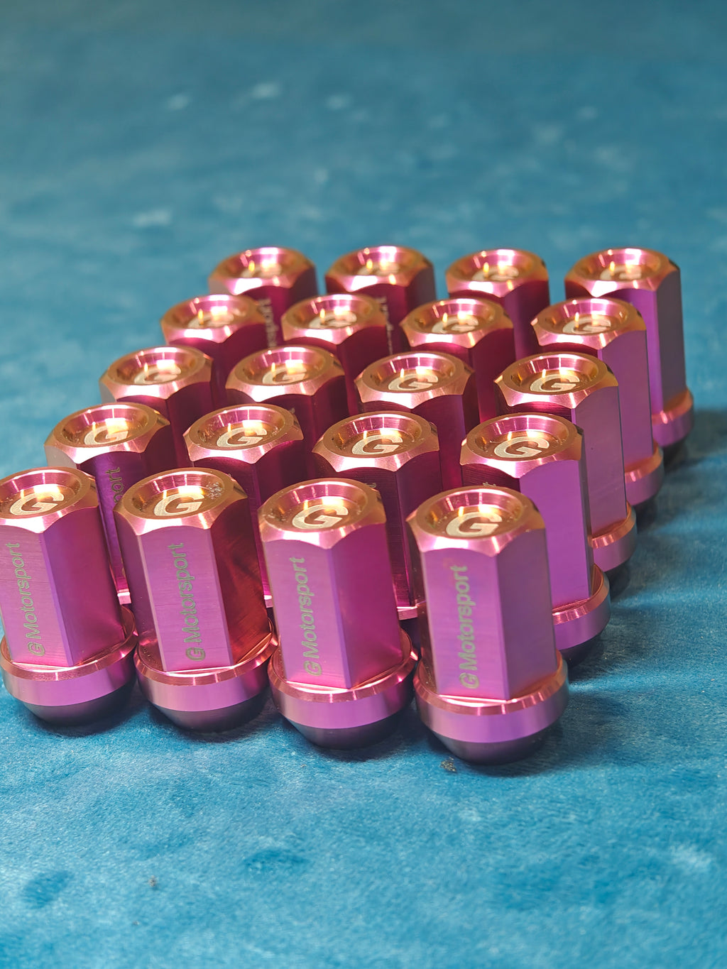 Grandma Aluminum Wheel Nuts - Pink
