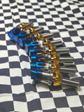 Grandma Titanium Racing Wheel Bolts - Half Burnt Blue