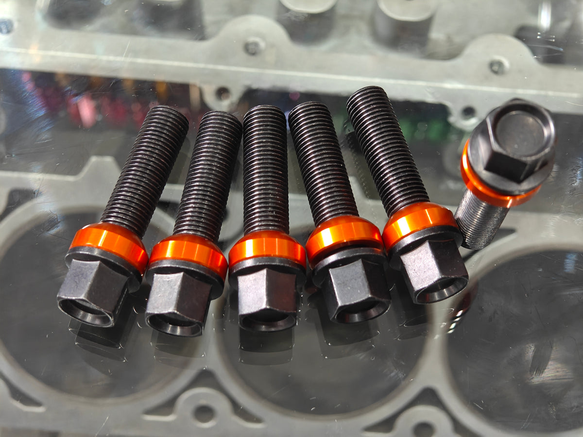 G-RACING WHEEL BOLT (ZINC COAT) - BLACK 14X1.5, 45MM THREAD LENGTH BAL ...