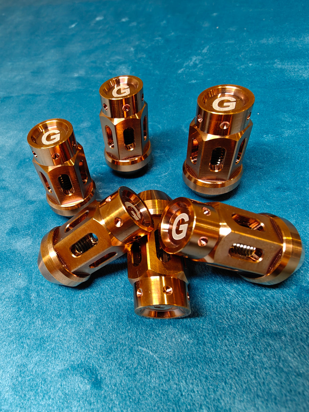 Grandma Titanium Racing Wheel Nuts - Rose Gold