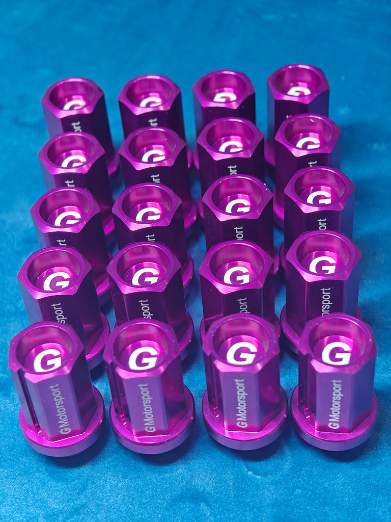 Grandma Aluminum Wheel Nuts - Purple