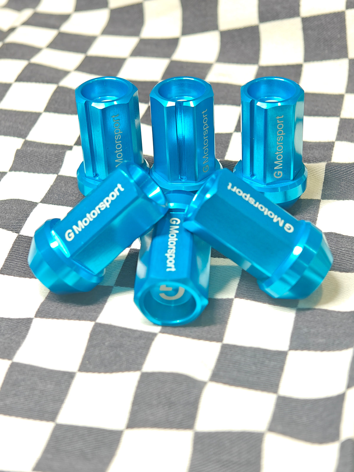 Grandma Aluminum Wheel Nuts - Shy Blue
