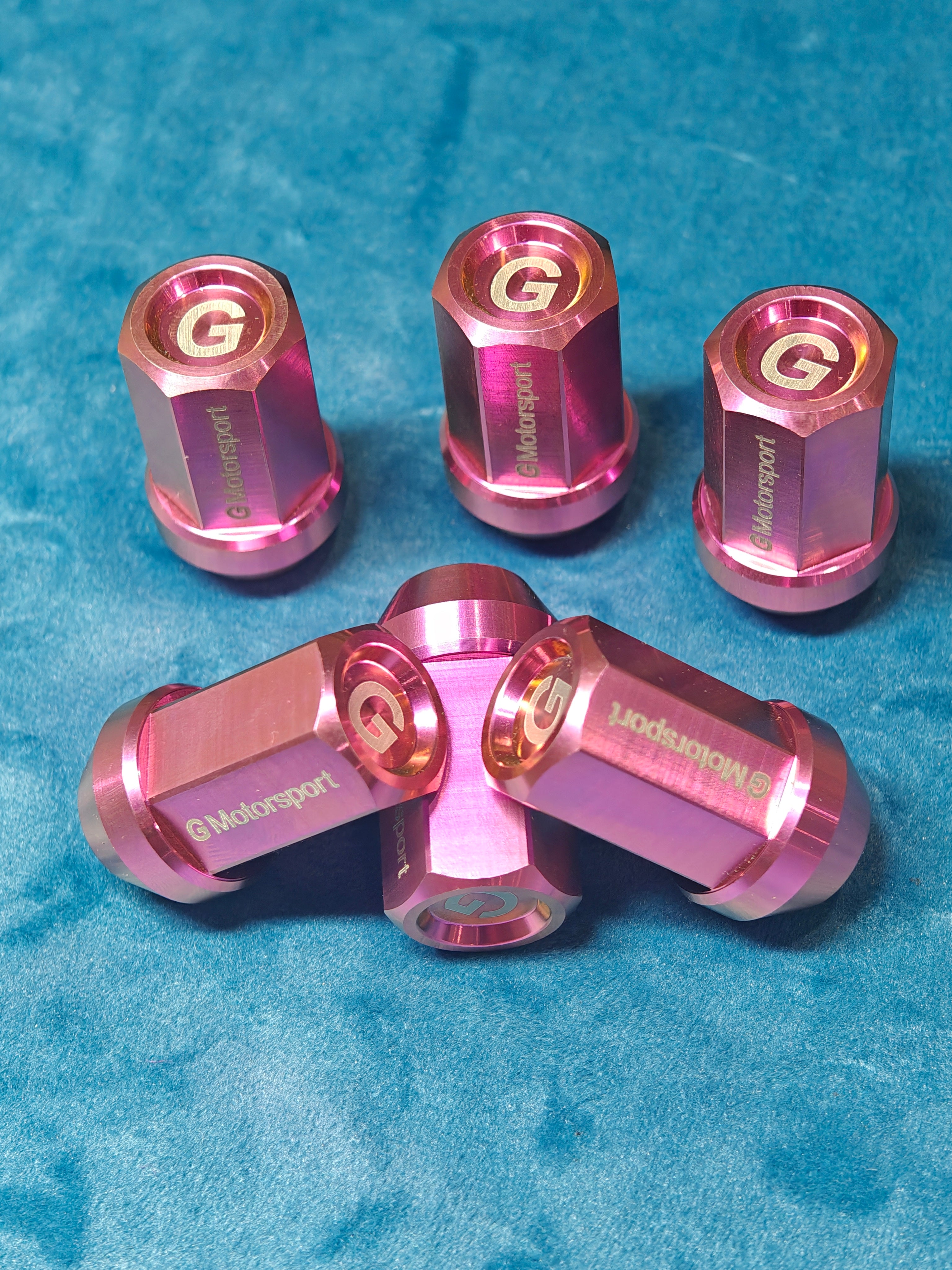Grandma Aluminum Wheel Nuts - Pink